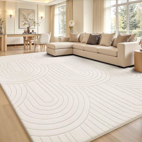 Sour Lemon 6x9 Area Rugs for Living Room，Soft Large Area Rug Modern Annualrings Rugs Machine Washable Area Rug,Non-Slip Rug Carpet for Bedroom Under Dining Table Home Office Decor