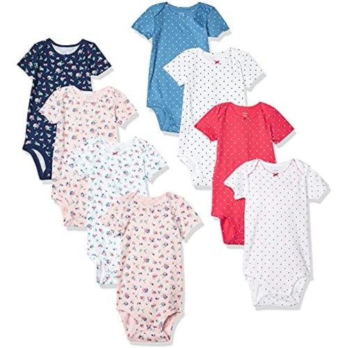 Carter's Baby Girls 8-pack Short-sleeve Bodysuits - preemie