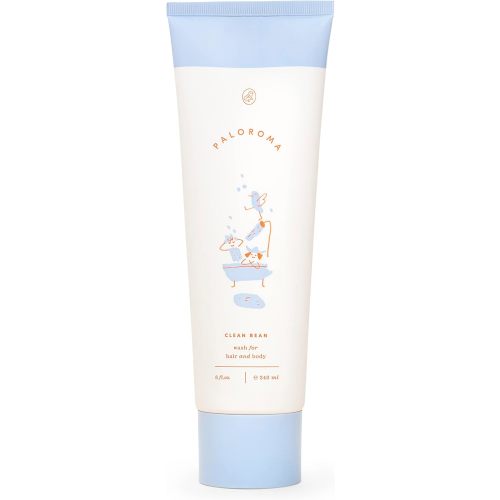 Paloroma Clean Bean wash for hair and body (Baby & Kids) Non-Toxic, Fragrance-Free