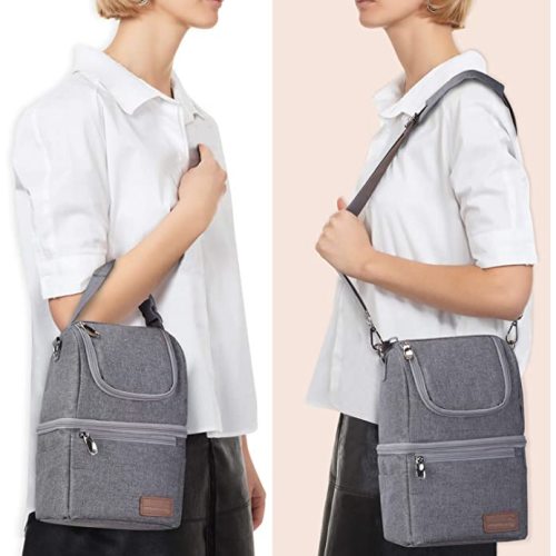 Momcozy Insulated Baby Bottle Bag, Multi-Function Breastmilk Cooler Bag, Fit as Wine Carrier or for Milk Bottles Like Dr. Brown, Comotomo, Philips, Nuk, Lansinoh, etc.