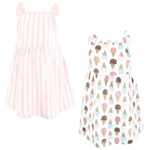 Hudson Baby Infant Girls Cotton Dresses, Melt My Heart Ice Cream, 6-9 Months