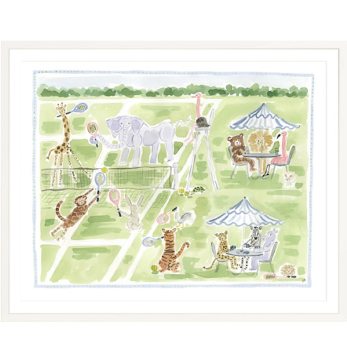 The "Game, Set, Menagerie Tennis" Fine Art Print