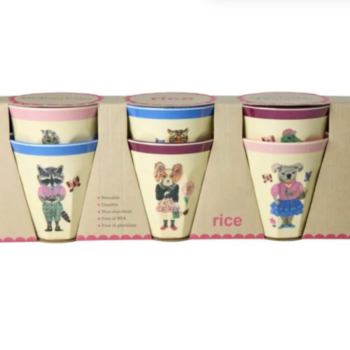 Tumblers - Set of 6 - Rice x Nathalie Lété | Cream