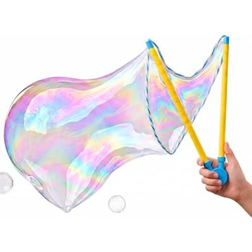Uncle Bubble Giant Bubble Wand Set for Kids, Adjustable Size