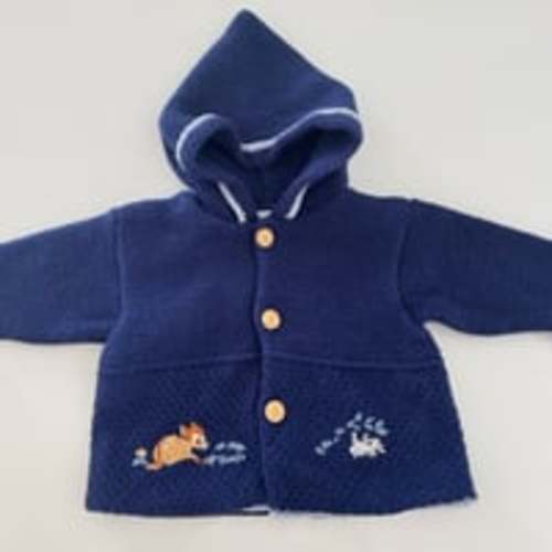 Vintage ✨ Baby Bambi knit blue cardigan