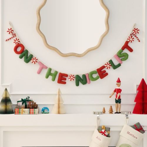 Felt On The Nice List Garland