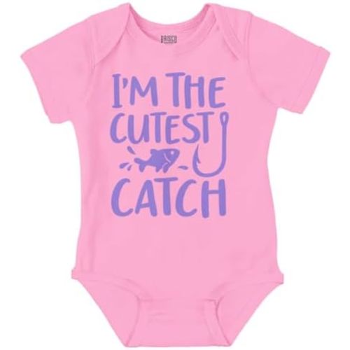 Brisco Brands Crawl Walk Fish Hunt Outdoor Lover Baby Romper Boys or Girls