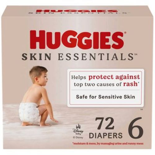 Huggies Skin Essentials Luxury Diapers – (Select Size and Count)
