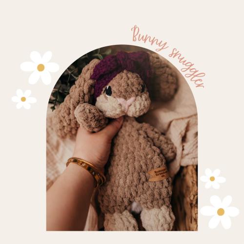 Crochet Bunny Snuggler | Crochet Bunny | Girl Nursery | Handmade Gifts for Children | Boho Nursery Gift | Bunny | Baby Gift