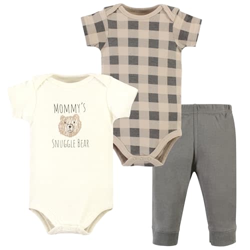 Hudson Baby Unisex Cotton Bodysuit and Pant Set