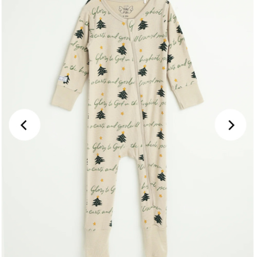 Glory to God Christmas PJ Footless Onesie Bamboo – Holy Pals