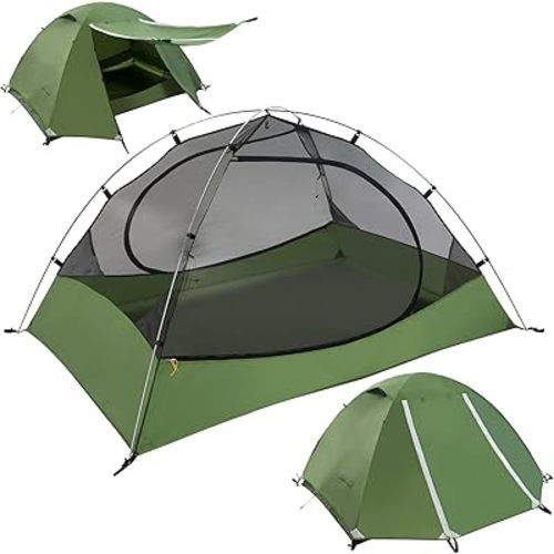 Clostnature Lightweight Backpacking Tent - 1/1.5/2/3/4/6 Person Ultralight Waterproof Camping Tent, 3 Season Large Size Easy Setup Tent for Family, Outdoor, Hiking and Mountaineering