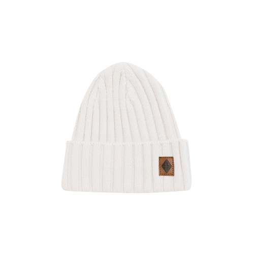 Chunky Knit Ribbed Beanie in Oat