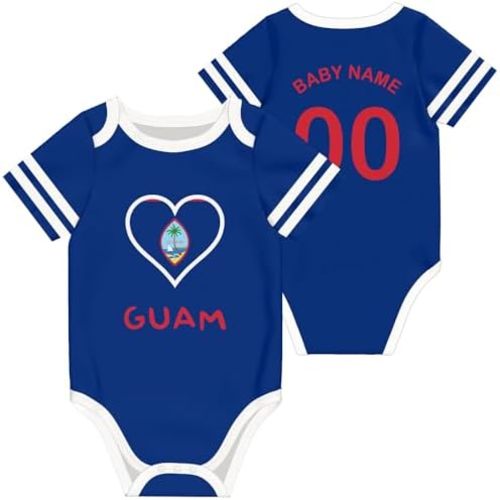 Custom Baby Bodysuit National Team Soccer Jersey Personalized Name Number for Boy Girl Gifts