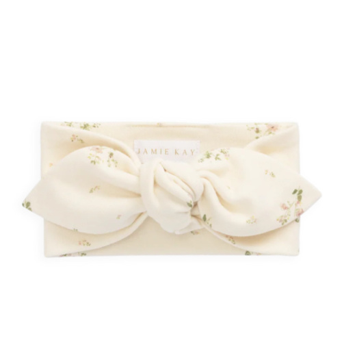 Organic Cotton Headband - Josepha Egret Small – Jamie Kay USA