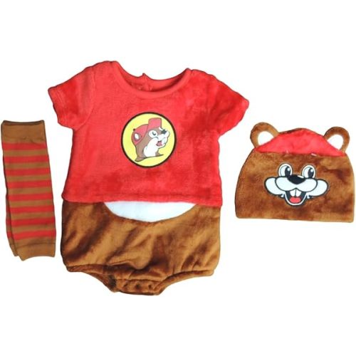 Buc-ee's Baby Beaver Romper Suit - Onesie - Hat - Socks - Clothes - Infant - Newborn - Costume Holiday - Boy - Girl - Unisex