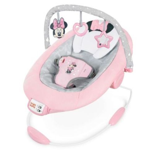 Disney Baby Minnie Mouse Rosy Skies Pink Baby Bouncer Infant Seat