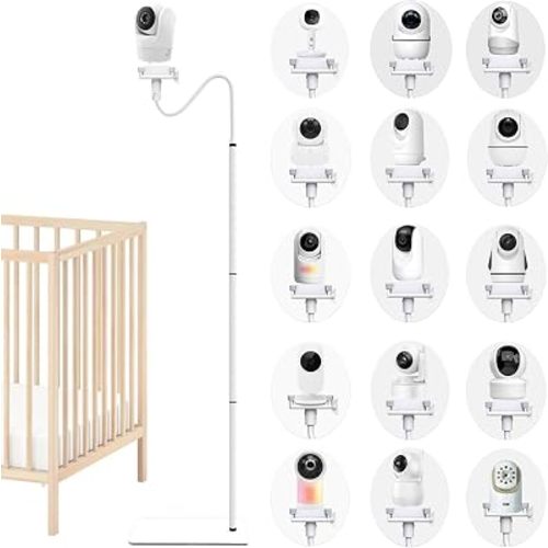 Baby Monitor Camera Floor Stand Holder Mount Compatible with VTech/HelloBaby/Nanit Pro/Momcozy/iFamily/OKAIDI/Blemil/Motorola/Leapfrog/nooie IPC100/Infant Optics/ANMEATE/Flexible Holder Stand