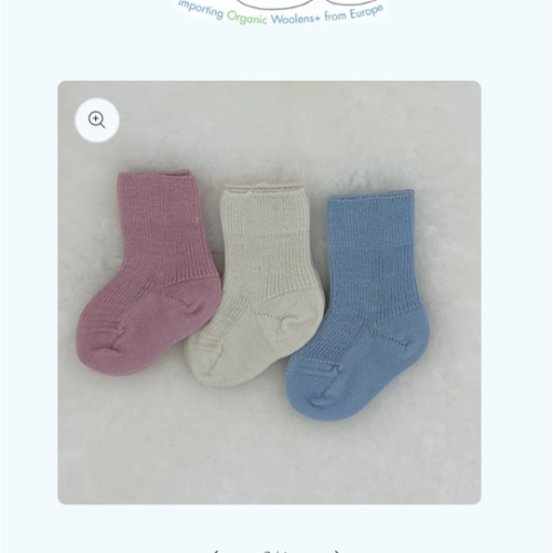 2-6 months GRÖDO Baby Organic Wool Socks, Thin – Danish Woolen Delight