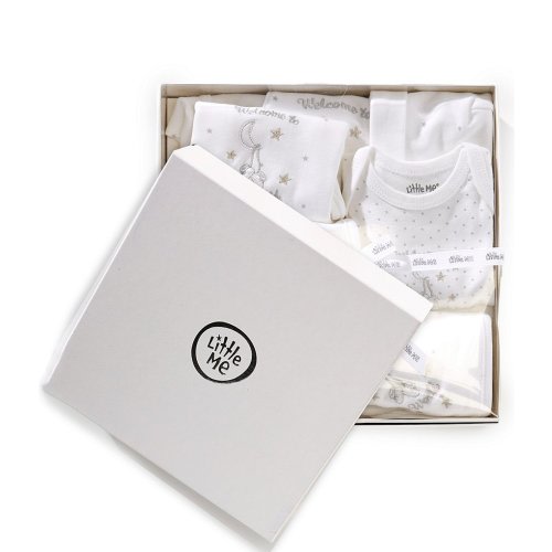 Little Me Baby Welcome to the World Printed 6-Piece Gift Box Layette Set