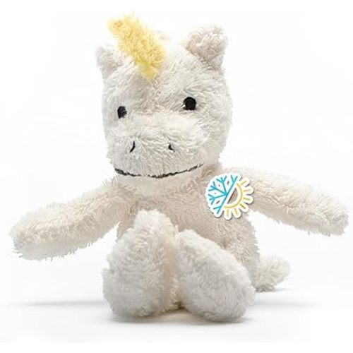 Thermal-Aid Zoo Microwavable Stuffed Animal - Plush Toy and Hot Cold Pack - Juno The Unicorn White