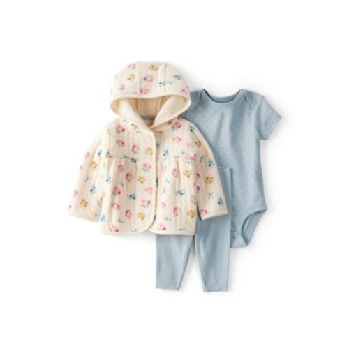 Baby Girls Three Piece Cardigan Set