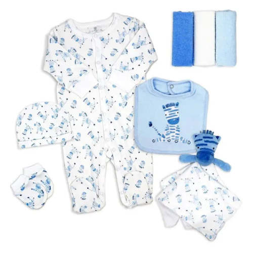 Rose Textile - 8Pk Baby Boy's Giraffe Hanging Gift Sets