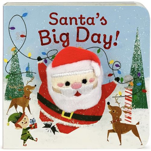 Santa's Big Day Finger Puppet Christmas Board Book Ages 0-4 (Finger Puppet Board Book)