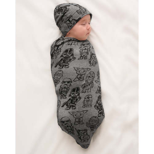 Star Wars Far, Far Away Friends Swaddle & Beanie Set | Little Sleepies