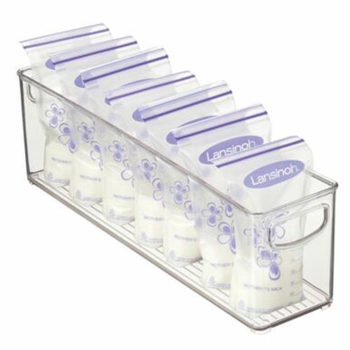 Plastic Breast Milk/Baby Formula Storage Bin - 16" x 4" x 5"