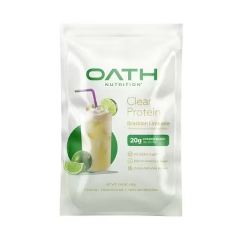 Oath Nutrition Single Serve Clear Protein Powder - Brazilian Limade