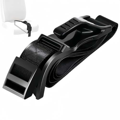 Maternity Seat Belt Adjuster For Pregnant Women In Black Durable Fabric
