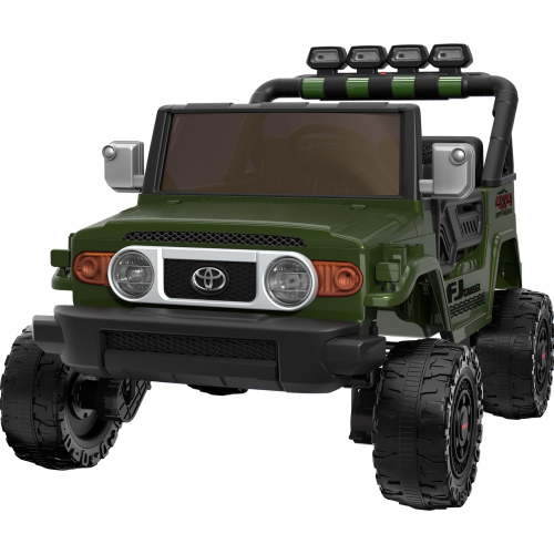 Licensed Toyota 24V 2 Seater Ride on Toys for Toddlers, Powered Electric Car w/ 4 Wheels, Parents Remote Control for Kids Boys Girls, Green