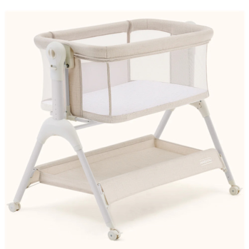HARPPA Cuddly Sway | 3-in-1 Rocking Baby Bassinet & Bedside Sleeper with Anti-Reflux Mattress for Newborns | Attaches to Bed, Adjustable Height, Tool-Free Setup, Portable Wheels, CPSC Certified, Gentle Rocking Motion | Ideal for Infants, Safe Co-Sleeping