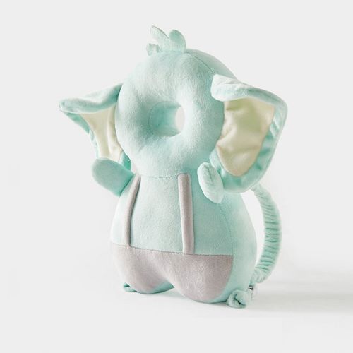 Baby Head Protection Backpack Pillow Toddler Head Safety Pad Cushion Anti-fall Head Protection Pillow Highly Elastic Breathable Mint Green