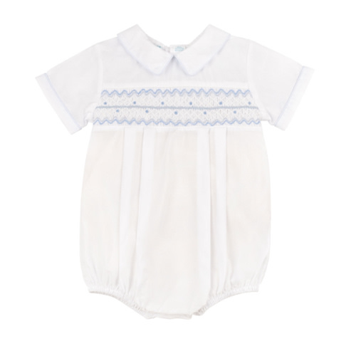 Boys Wave Smocked Romper | Feltman Brothers