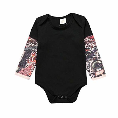 Tattoo Long Sleeve Baby OnePiece - Kiditude