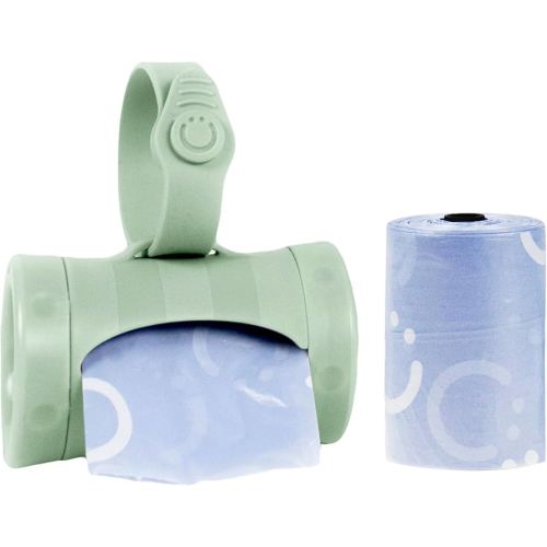 Ubbi On-the-Go Diaper Bag Dispenser for Travel, Retractable Must Have for Newborns, Helpful Baby Accessory, Sage Green