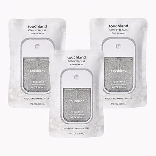 Touchland Hydrating Hand Sanitizer Spray, BLOSSOM Trio Set (Lavender, Vanilla, Rainwater), 1 FL. OZ. Travel Size Power Mist Sprays (Set of 3)