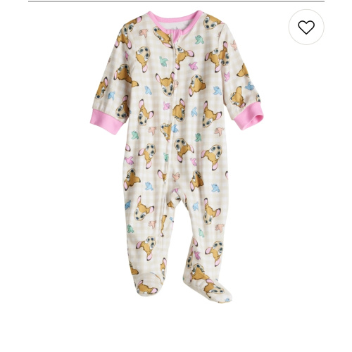 Disney's Bambi Baby Girl Allover Print Sleep & Play