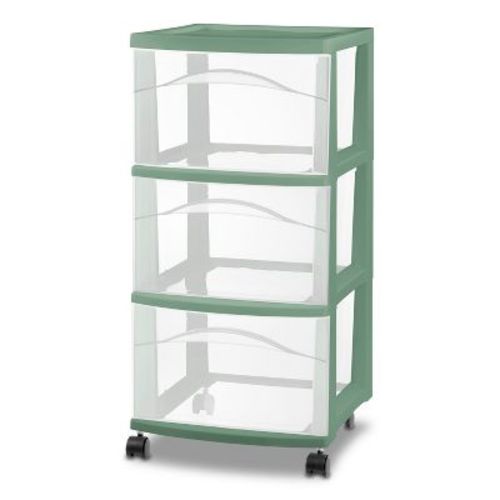 3 Drawer Medium Cart Versatile Green - Brightroom™