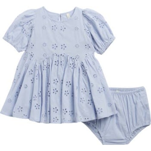 Rose Cotton Broderie Anglaise Dress with Bloomers
