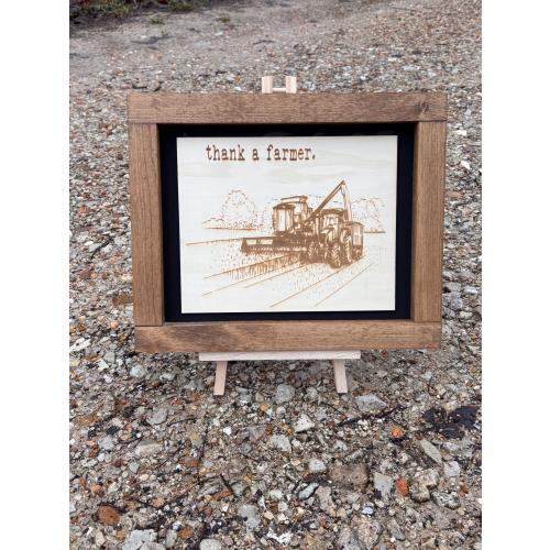 Thank A Farmer Wall Sign