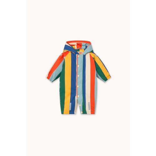 MULTICOLOR STRIPES SNOW ONE-PIECE multicolor | TINY