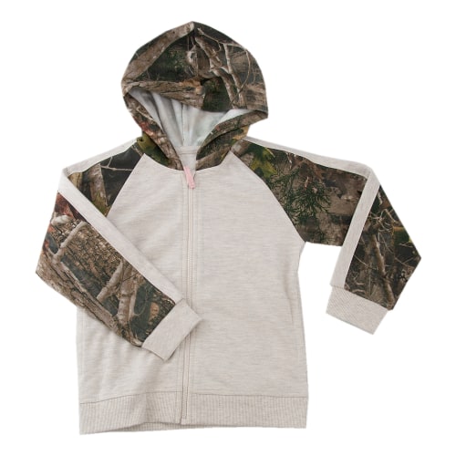 Bass Pro Shops Full-Zip Raglan Long-Sleeve Hoodie for Babies