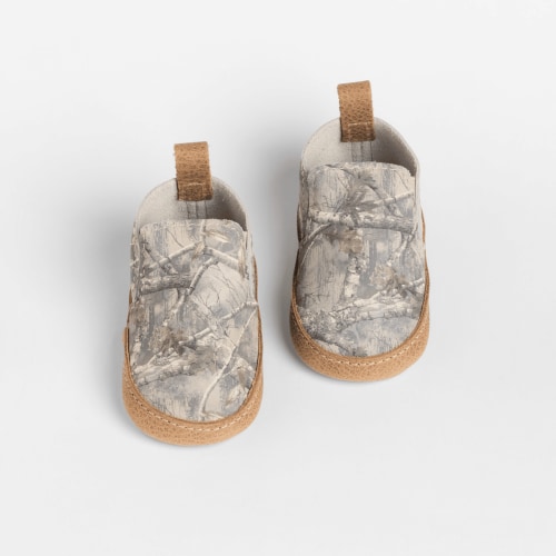 Oak Tree Camo Slip On Baby Shoe – Freshly Picked