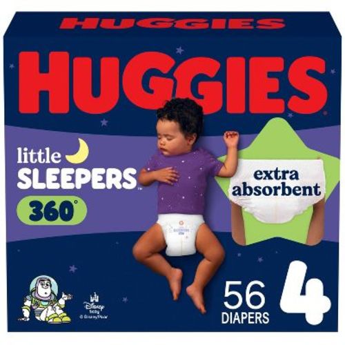 Huggies Little Sleepers 360 Pull On Nighttime Diapers - Size 4 - 56ct