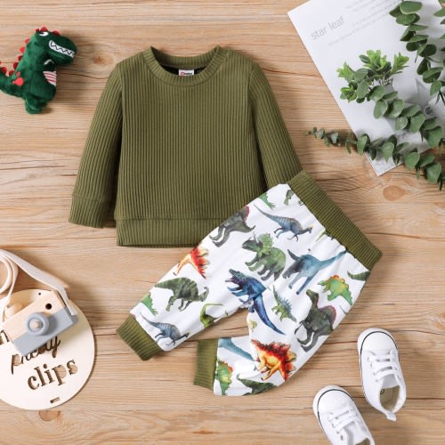 Cotton Pullover & Dinosaur Pants Set | PatPat | The Honey and Bro Co – The Honey and Bro Co.