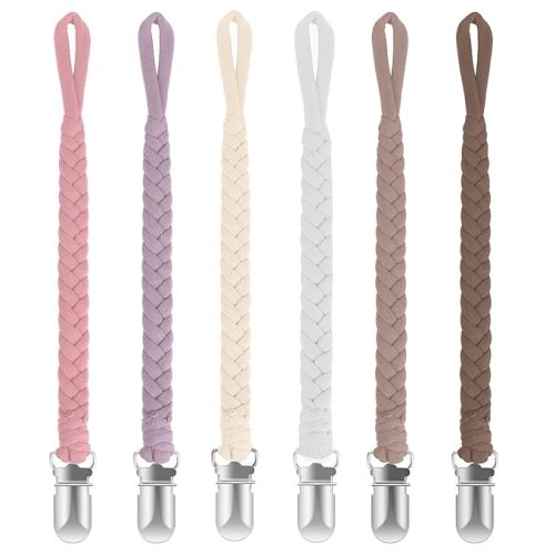 Baby Pacifier Clip, Baby Pacifier Holder for Boys and Girls, Universal Fit for All Pacifiers & Teething Toys - Modern Unisex Baby Gift…