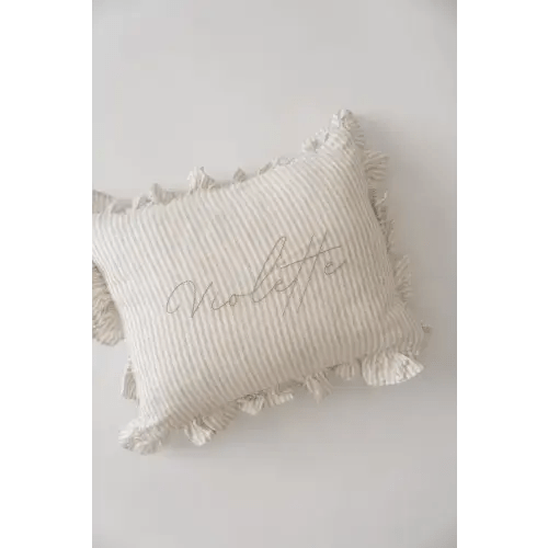 The Nursery Pillow | Driftwood Stripes